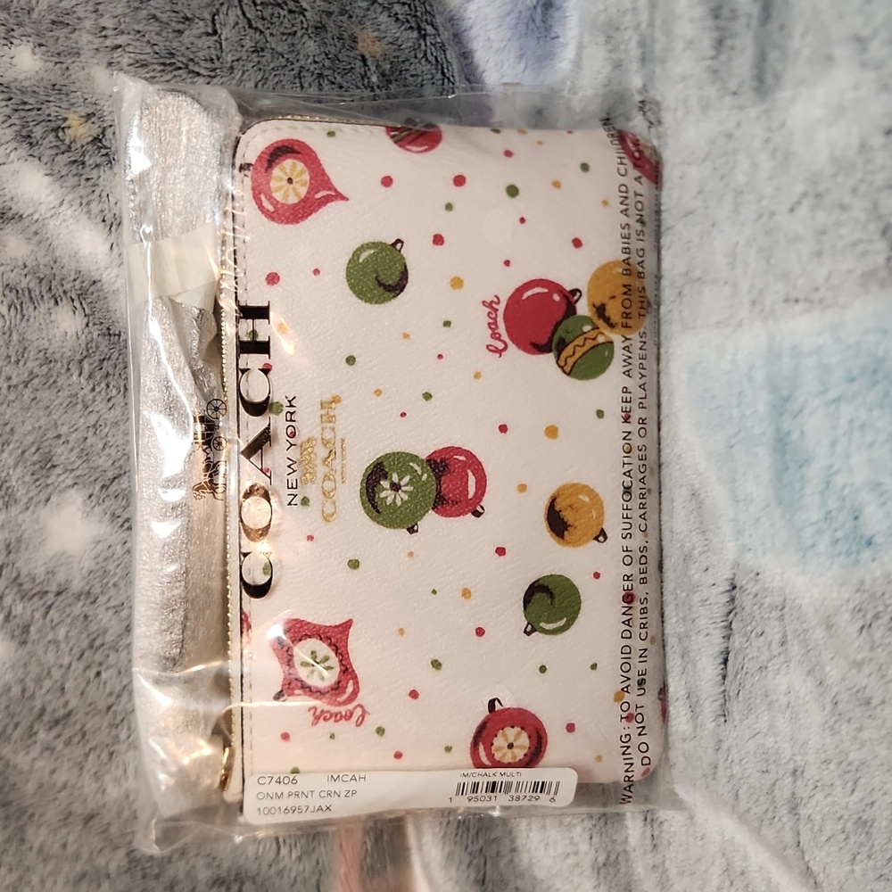 Coach Christmas Wristlet